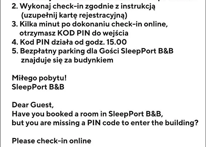 Couette-café Sleep Port - Bezplatny Parking